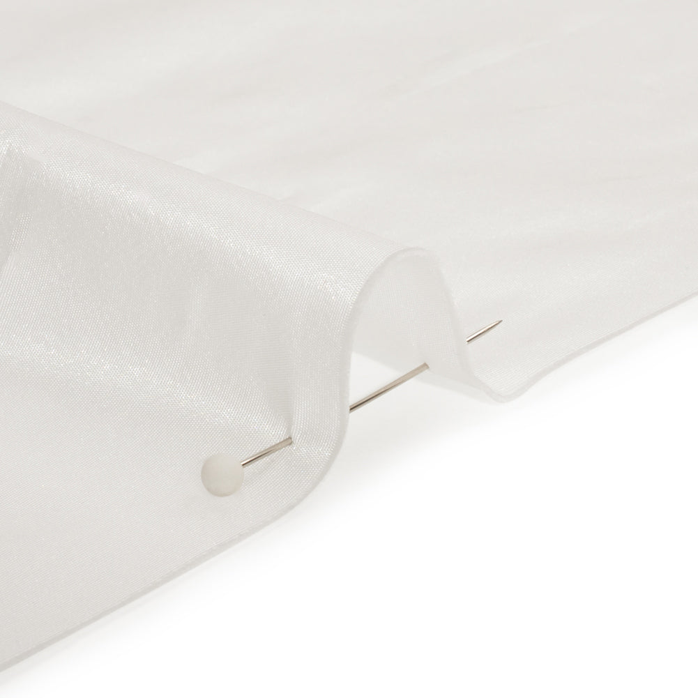 Polyester Taffeta Made in Italy - Cloud White - Premium Collection Detail Polyester Taffeta Made in Italy - Cloud White - Premium Collection Detail