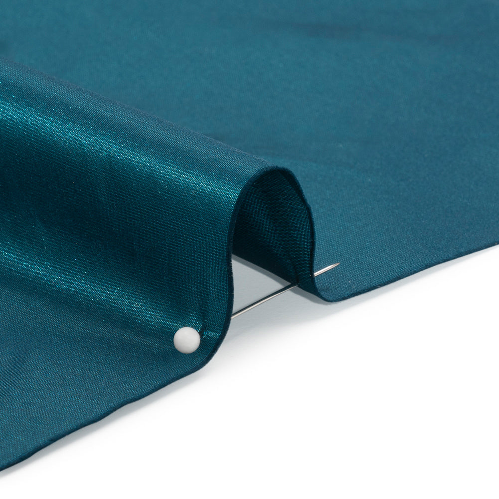 Polyester Taffeta Made in Italy - Turquoise - Premium Collection - Detail Polyester Taffeta Made in Italy - Turquoise - Premium Collection - Detail