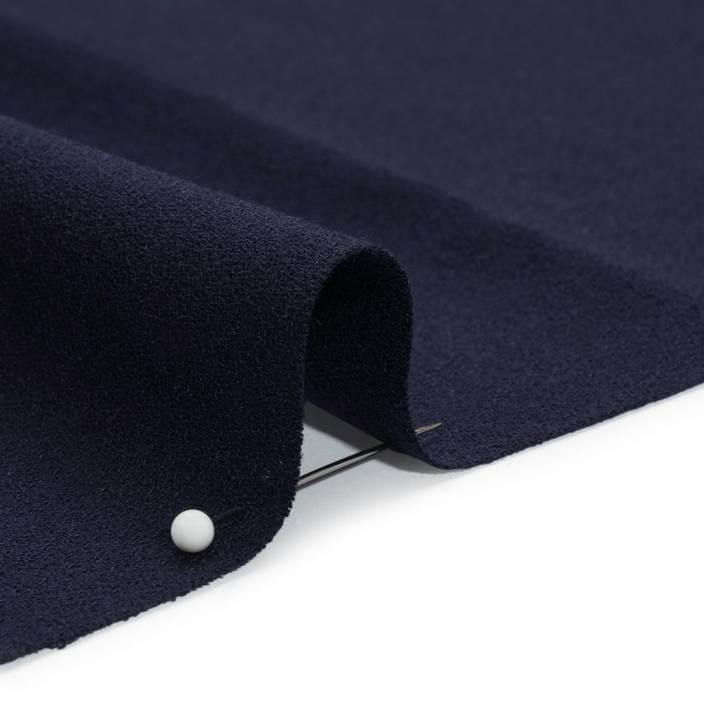 Single Wool Crepe - Navy - Premium Collection - Detail Single Wool Crepe - Navy - Premium Collection - Detail