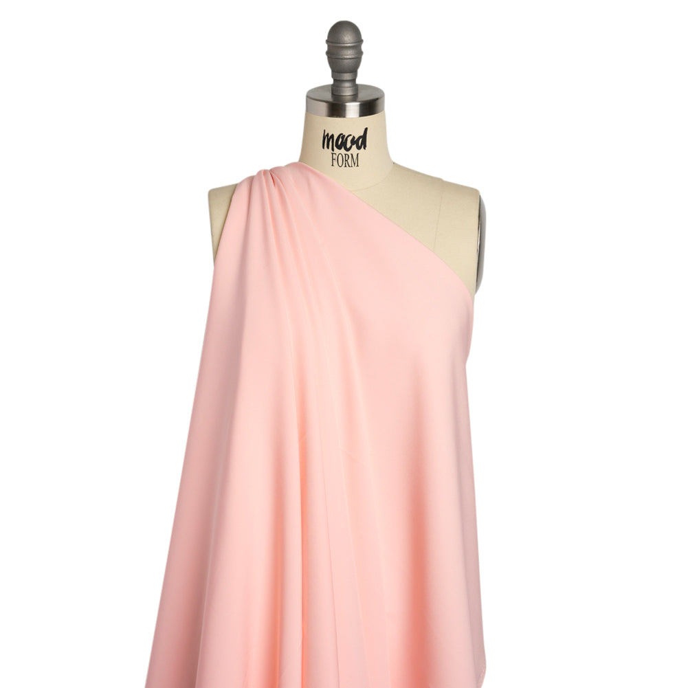 Stretch Recycled Polyester 4-Ply Crepe - Pink - Premium Collection - Drape Stretch Recycled Polyester 4-Ply Crepe - Pink - Premium Collection - Drape