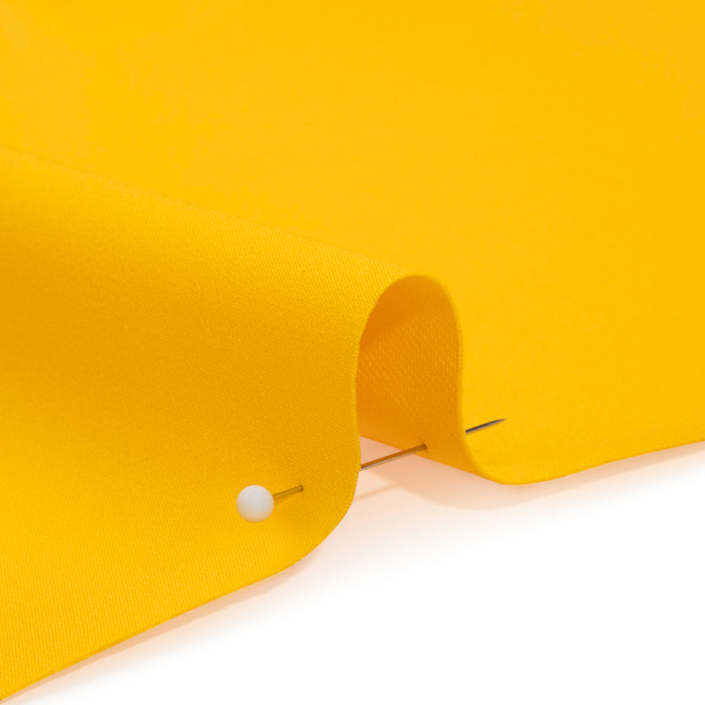 Stretch Recycled Polyester 4-Ply Crepe - Yellow - Premium Collection - Detail Stretch Recycled Polyester 4-Ply Crepe - Yellow - Premium Collection - Detail