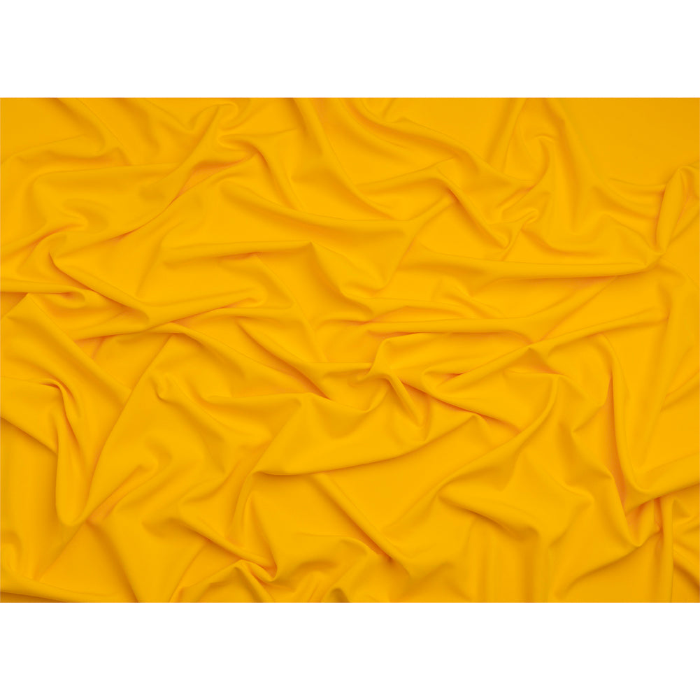 Stretch Recycled Polyester 4-Ply Crepe - Yellow - Premium Collection - Full Stretch Recycled Polyester 4-Ply Crepe - Yellow - Premium Collection - Full