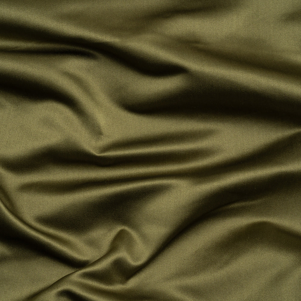 Silk Duchesse Satin - Moss - Premium Collection Silk Duchesse Satin - Moss - Premium Collection
