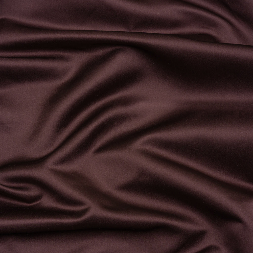 Silk Duchesse Satin - Dark Aubergine - Premium Collection Silk Duchesse Satin - Dark Aubergine - Premium Collection