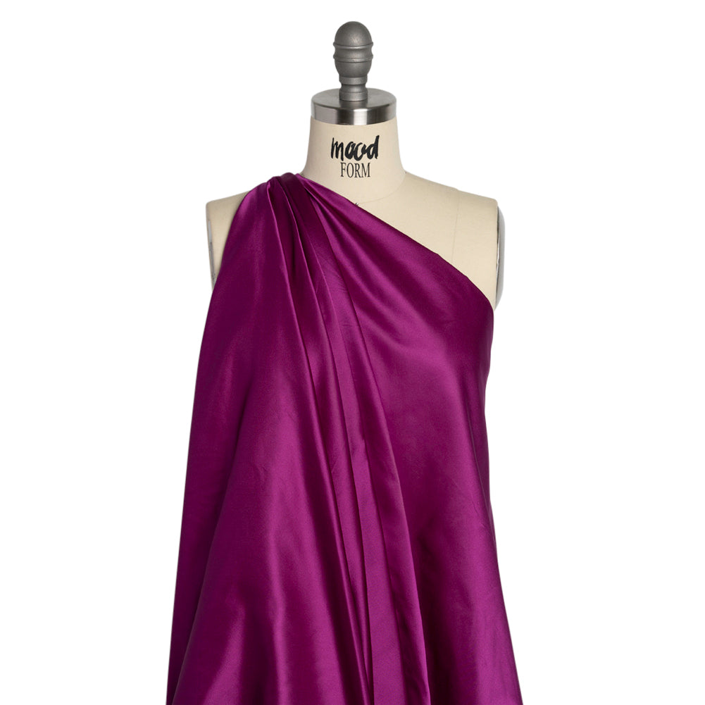 Silk Duchesse Satin - Magenta - Premium Collection - Drape Silk Duchesse Satin - Magenta - Premium Collection - Drape