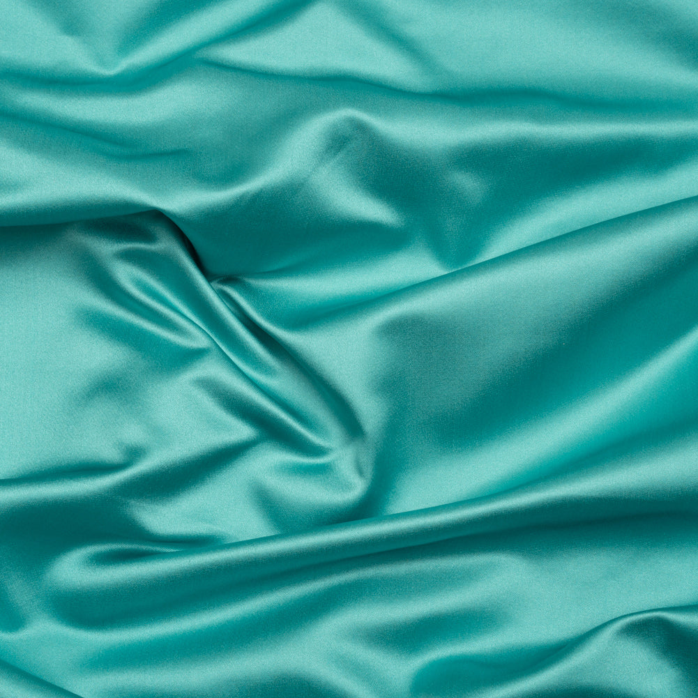 Silk Duchesse Satin - Colonial Blue - Premium Collection Silk Duchesse Satin - Colonial Blue - Premium Collection