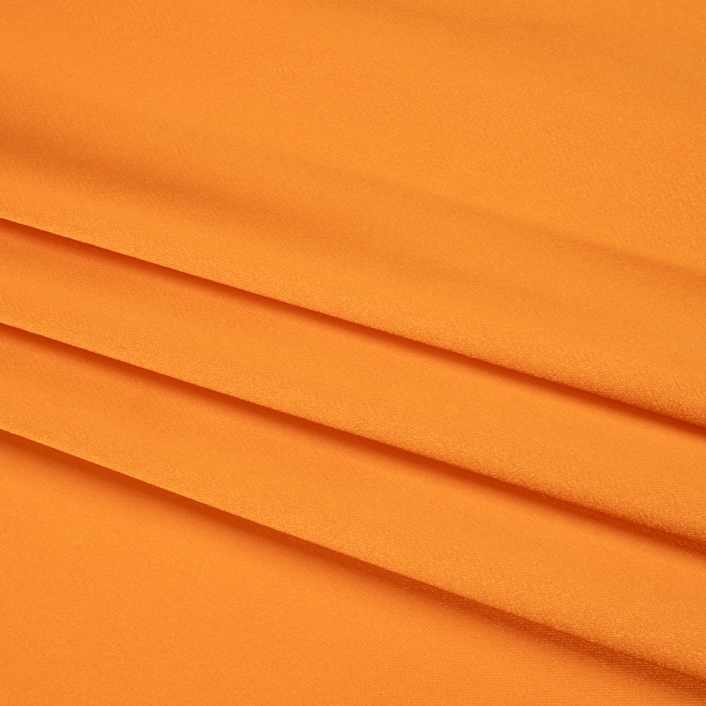 Stretch Satin Made in Italy - Orange with Peach Backing - Premium Collection - Folded Stretch Satin Made in Italy - Orange with Peach Backing - Premium Collection - Folded