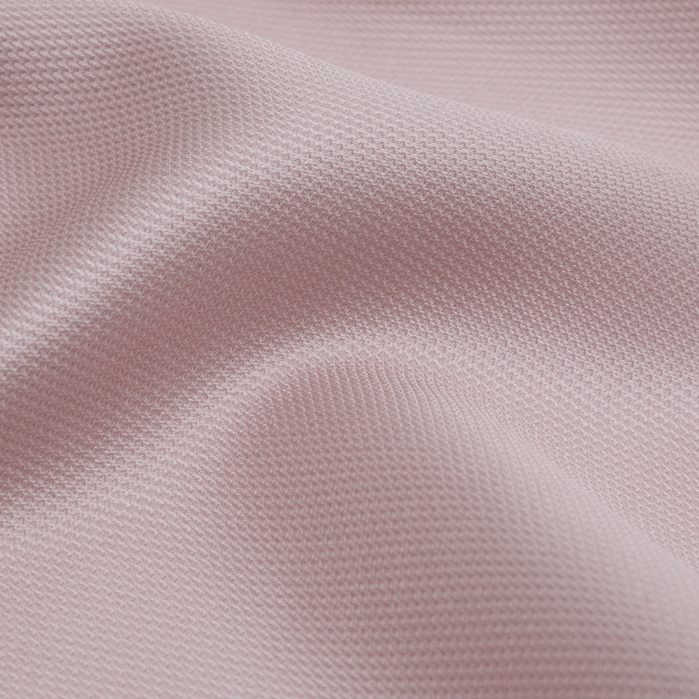 Polyester and Silk Mikado Pique Made in Italy - Rose Smoke - Premium Collection - Detail Polyester and Silk Mikado Pique Made in Italy - Rose Smoke - Premium Collection - Detail