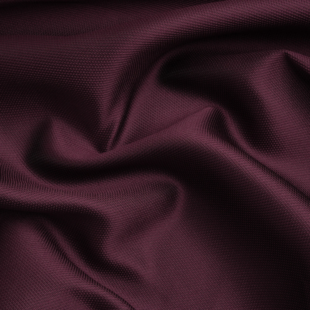 Polyester and Silk Mikado Pique Made in Italy - Potent Purple - Premium Collection Polyester and Silk Mikado Pique Made in Italy - Potent Purple - Premium Collection