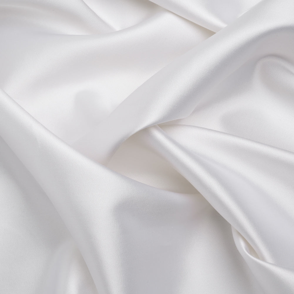 Silk Wool Twill - Bright White - Premium Collection Silk Wool Twill - Bright White - Premium Collection