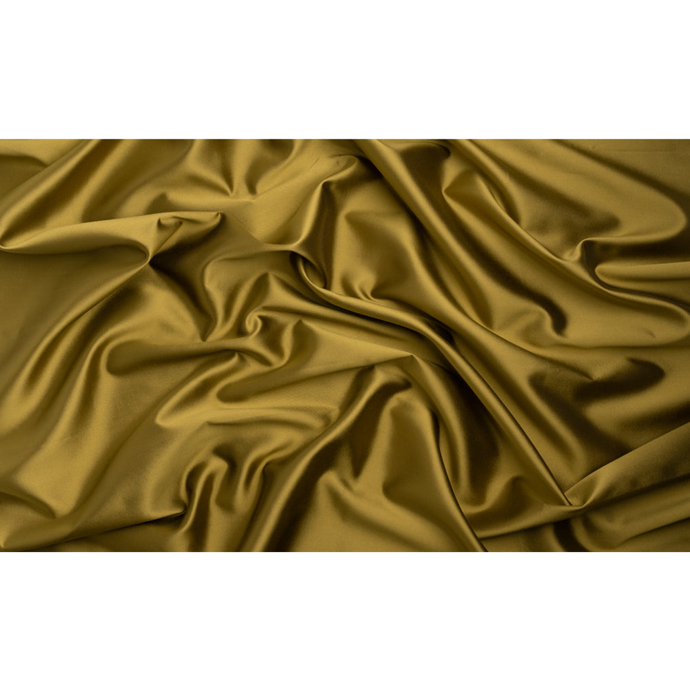 Silk Wool Twill - Golden Olive - Premium Collection Full Silk Wool Twill - Golden Olive - Premium Collection Full