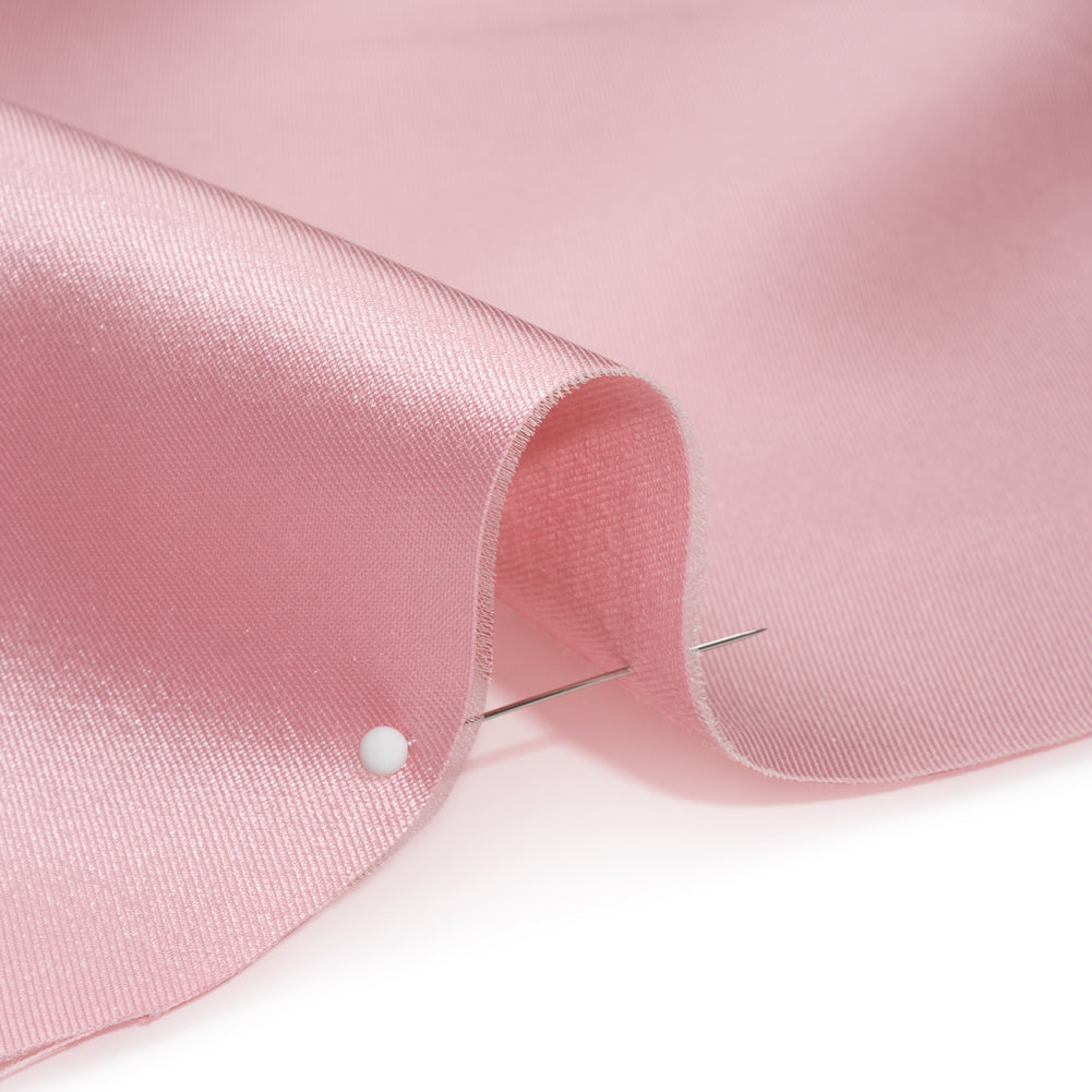 Silk Wool Twill - Orchid Pink - Premium Collection Detail Silk Wool Twill - Orchid Pink - Premium Collection Detail
