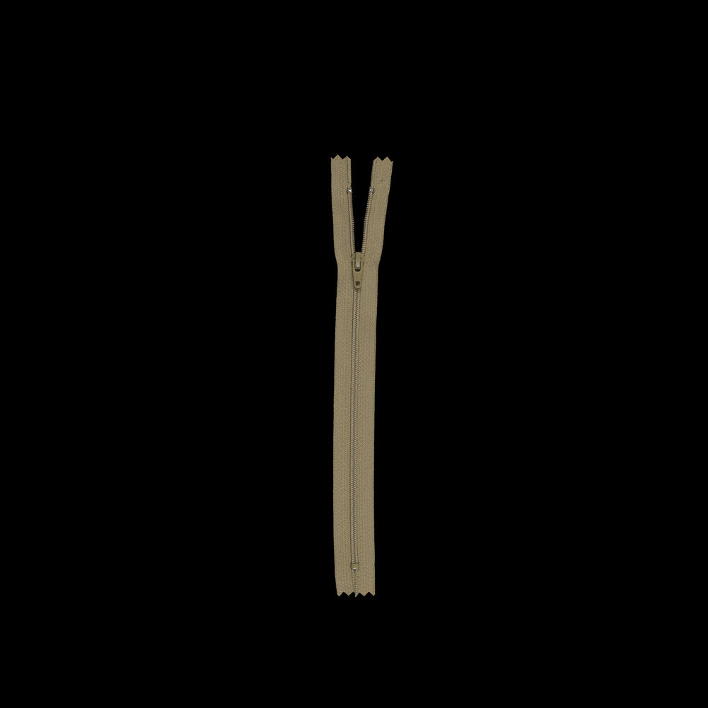 Regular Zipper 9" by YKK - 108 Hemp Detail Regular Zipper 9" by YKK - 108 Hemp Detail
