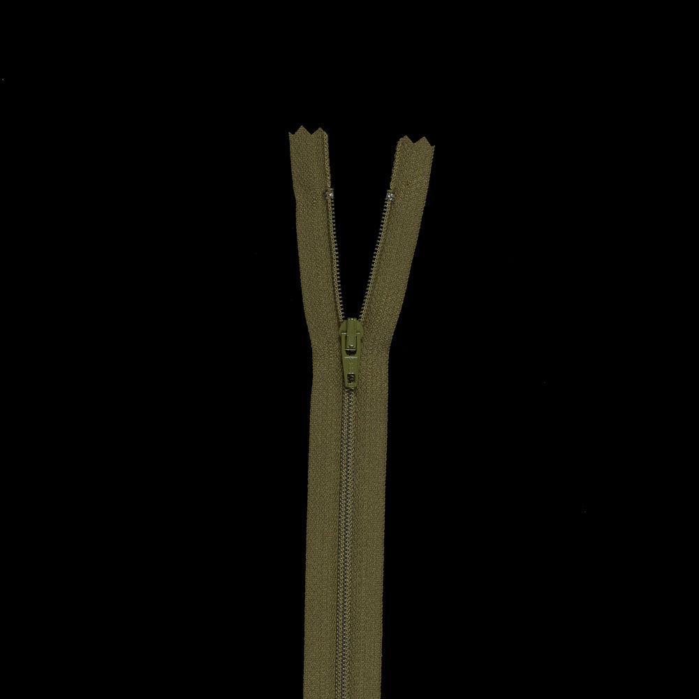 Regular Zipper 9" by YKK - 247 Green Moss Regular Zipper 9" by YKK - 247 Green Moss