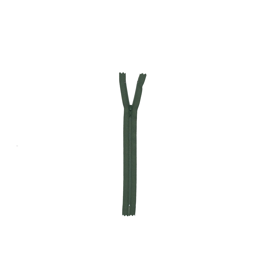 Regular Zipper 9" by YKK - 879 Vineyard Green Detail Regular Zipper 9" by YKK - 879 Vineyard Green Detail