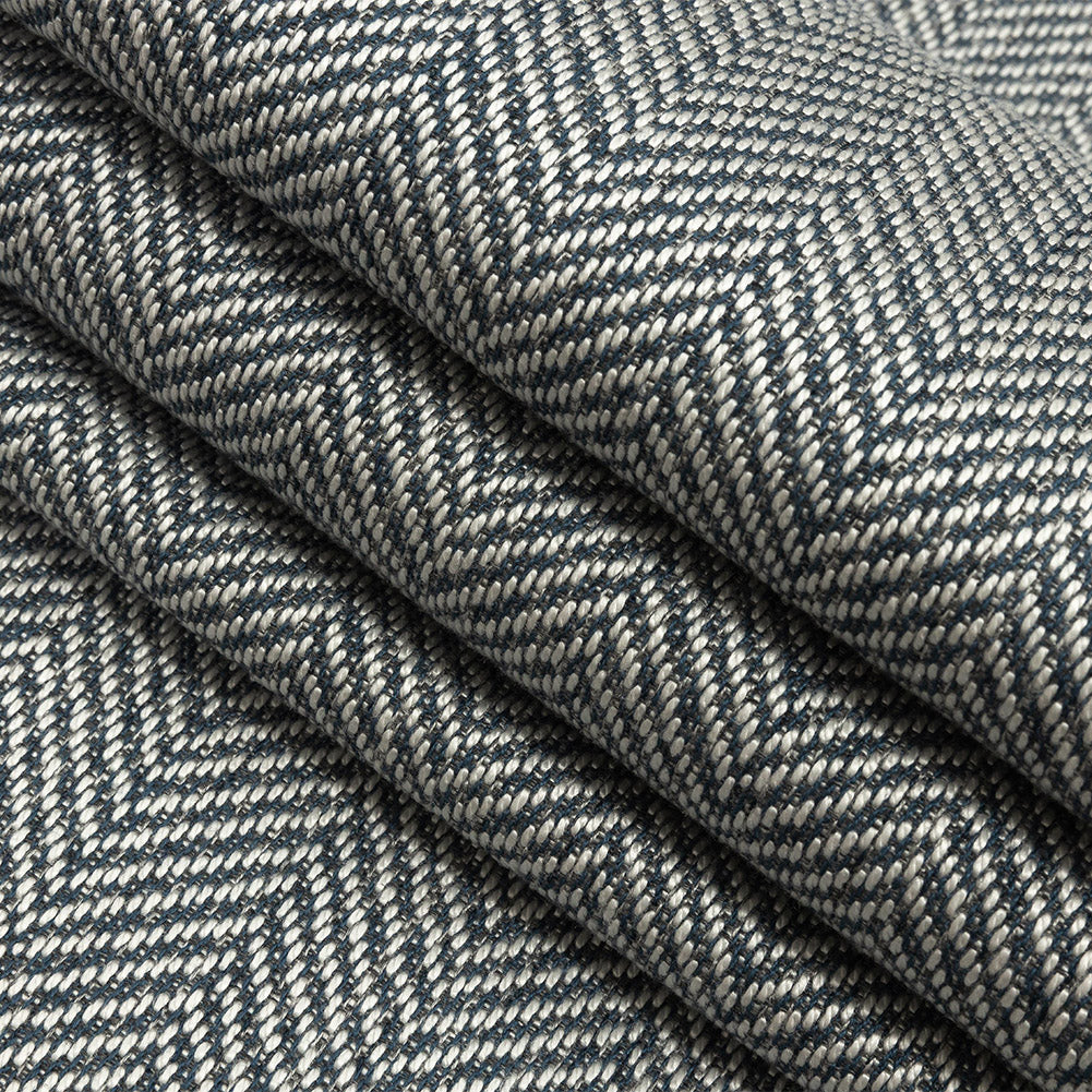 Fusion Posh Herringbone Woven by Sunbrella - Sapphire Folded Fusion Posh Herringbone Woven by Sunbrella - Sapphire Folded
