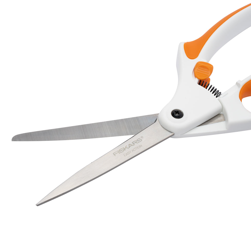 Soft Touch Spring Action Fabric Scissors by Fiskars - 8" - Folded