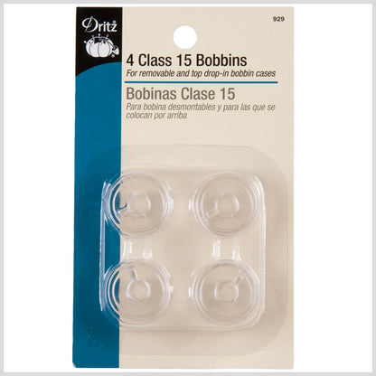 Dritz Class 15 Plastic Bobbins - 4 Ct