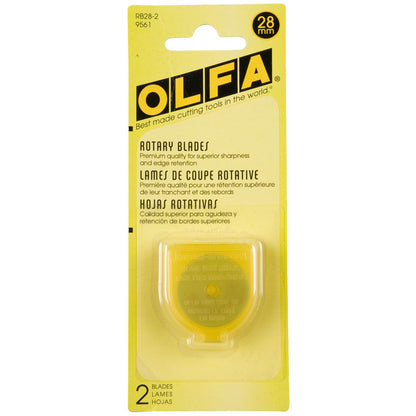 Olfa 28mm Rotary Blade - 2ct