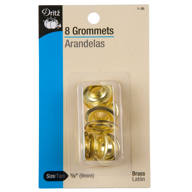 Dritz Brass Grommets Size 3/8" - 8ct