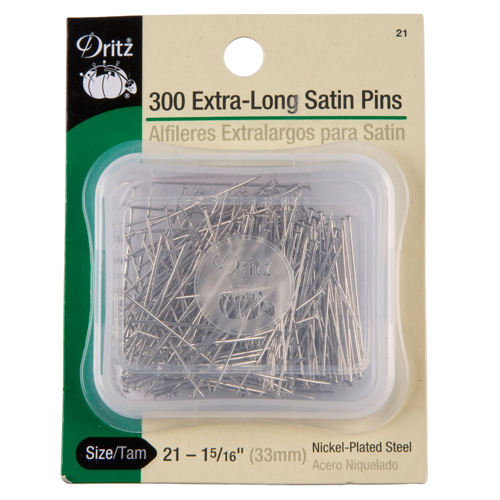 Dritz Extra Long Satin Pins - 300ct