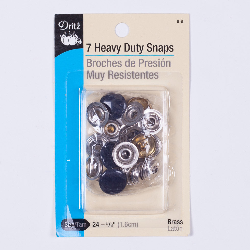Dritz Navy Heavy Duty Snaps - 7 Ct