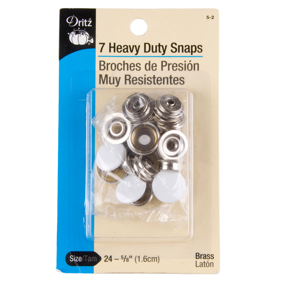 Dritz Heavy Duty Nickel Snaps Size 24-5/8" - 7ct
