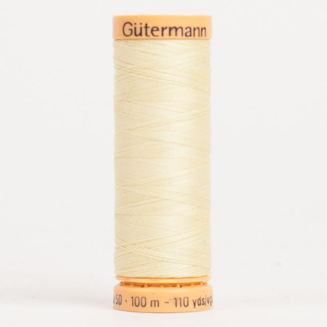 Gutermann Cotton Thread 100m - 1370 Light Yellow