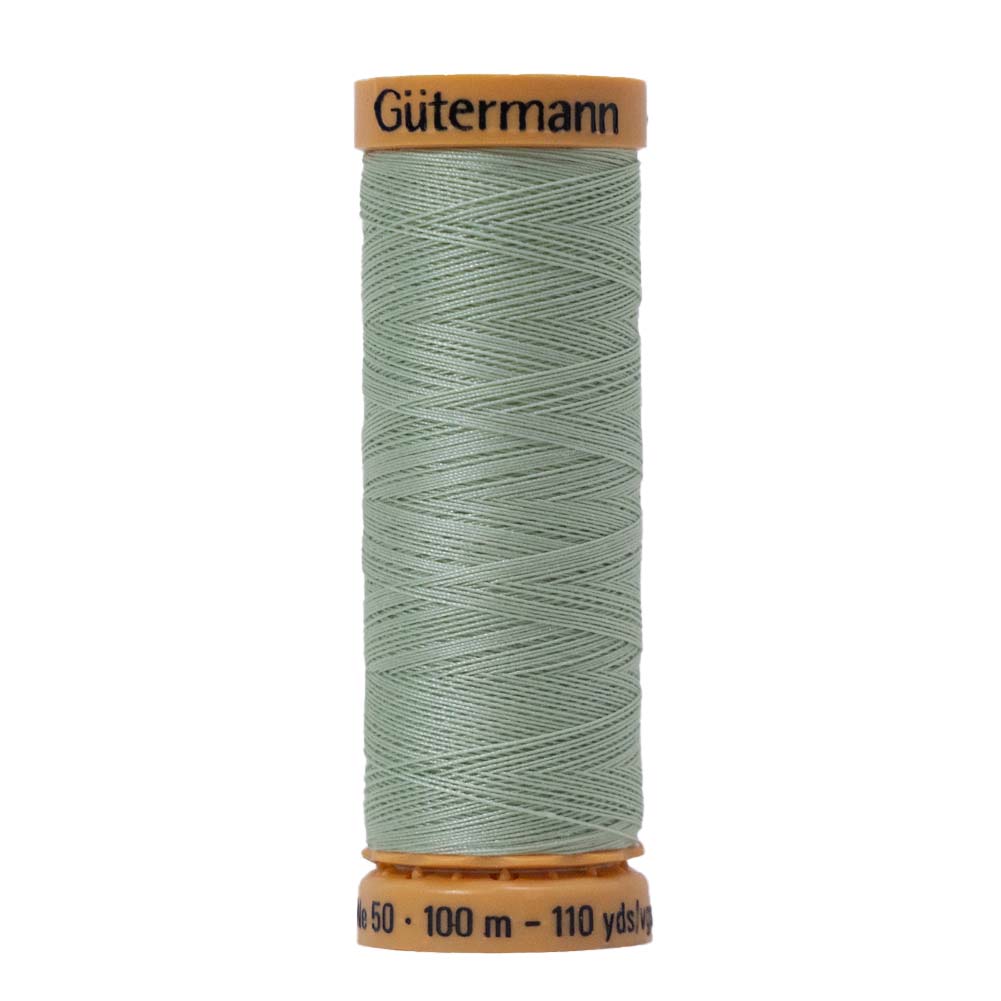 Gutermann Natural Cotton Thread 100m - 7940 Light Silver Green