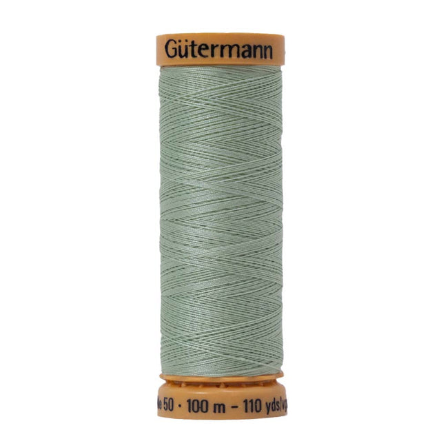 Gutermann Natural Cotton Thread 100m - 7940 Light Silver Green