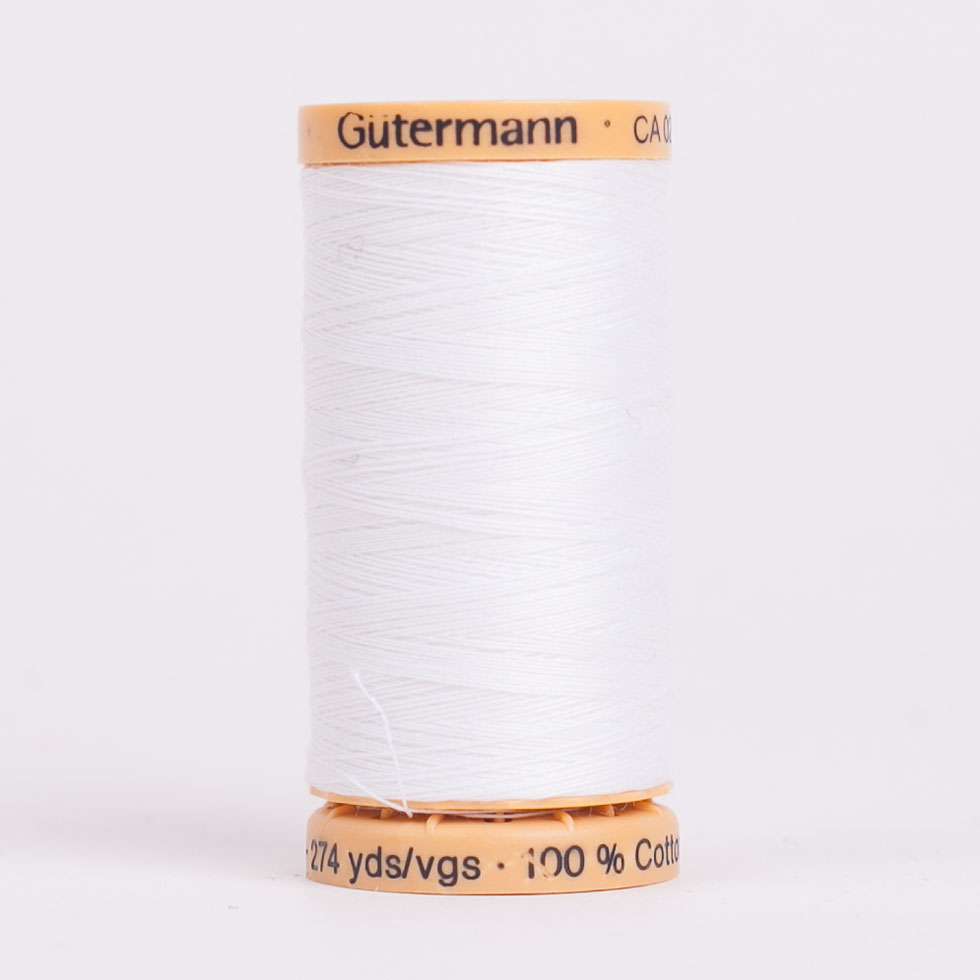 Gutermann Natural Cotton Thread 250m - 1006 White