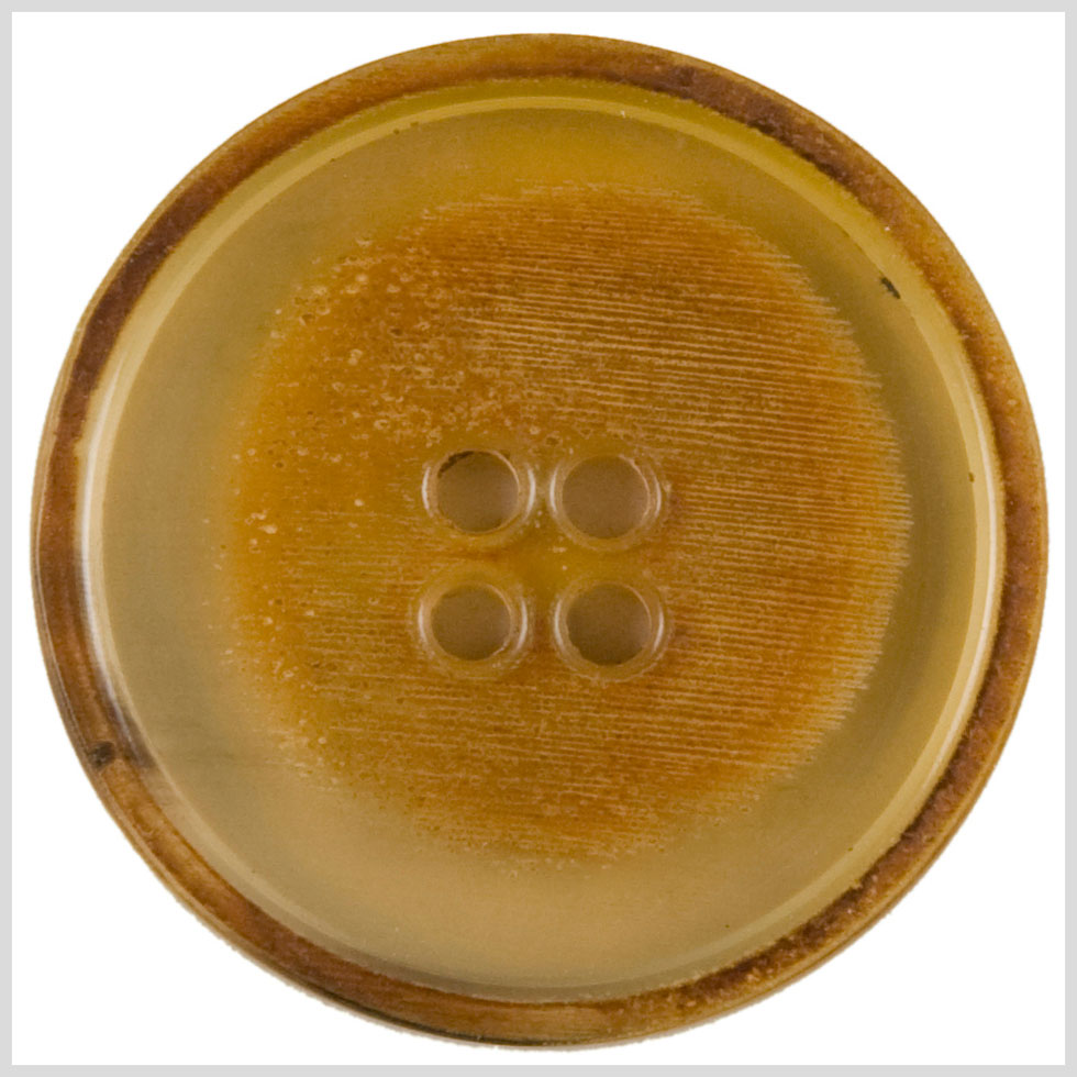 Brown Horn Button - 44L/28mm