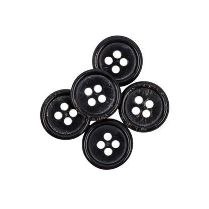 Black Horn Button - 24L/15mm Full