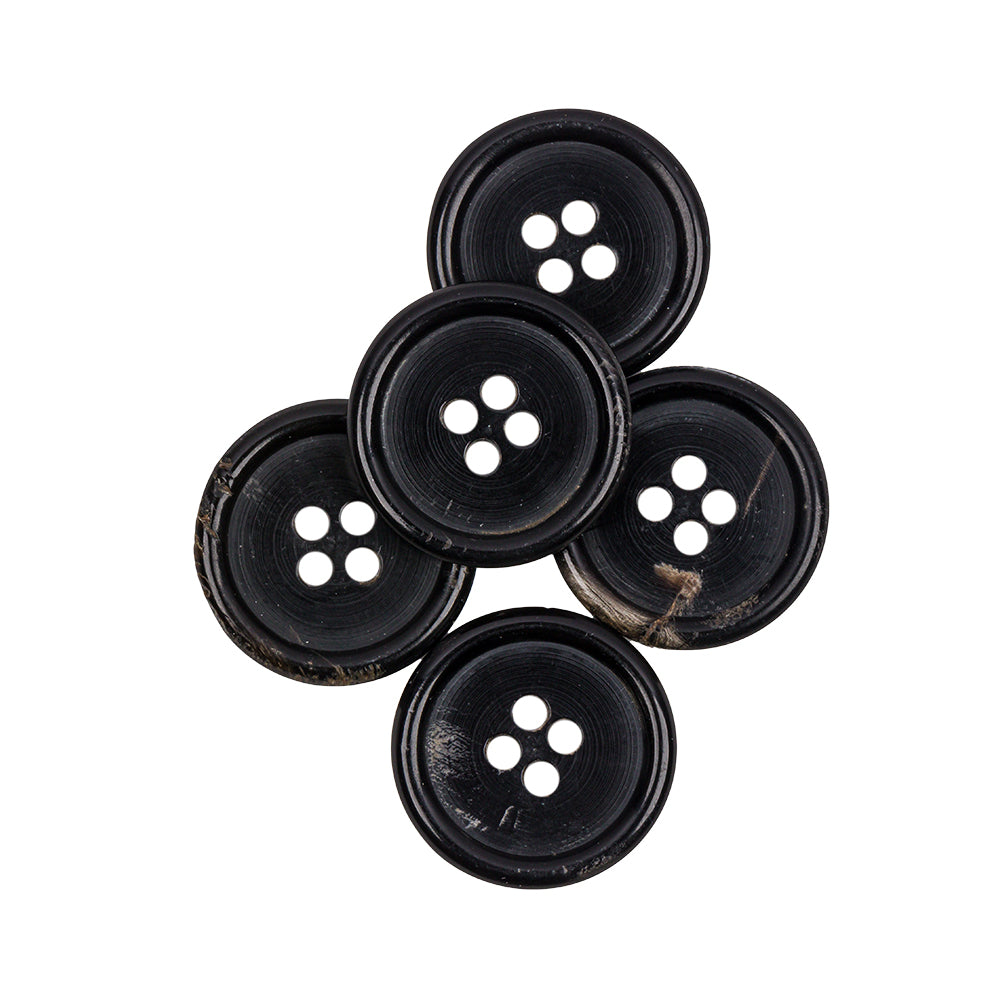 Black Horn Button - 32L/20mm Full