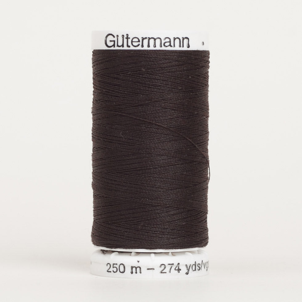 Gutermann Sew All Thread 250m - 596 Dark Brown