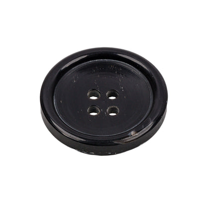 Black Horn Button - 40L/25.5mm Folded
