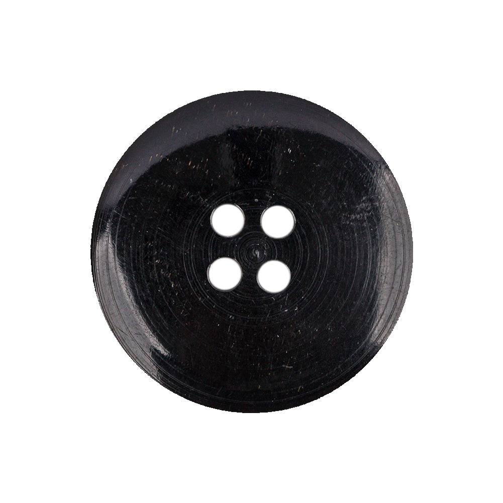 Black Horn Button - 40L/25.5mm Detail