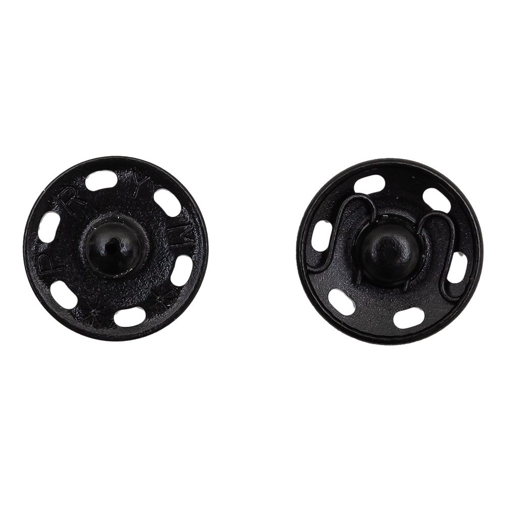 Dritz 4 Black Sew On Snaps - Size 10 Folded