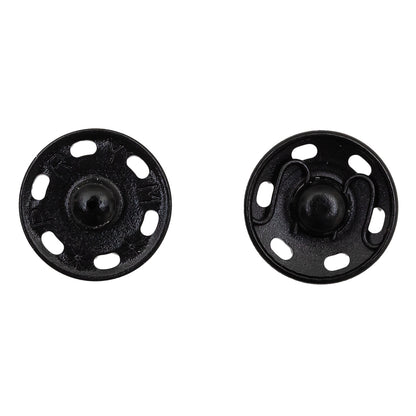 Dritz 4 Black Sew On Snaps - Size 10 Folded
