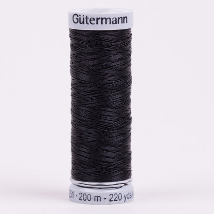 Gutermann Metallic Thread 200m - 1000 Black