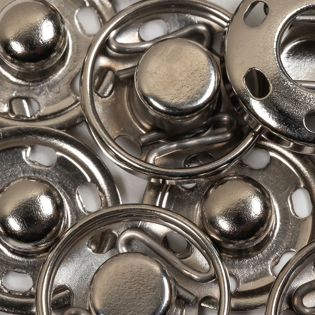 Dritz Nickel Sew On Snaps Size 2 - 6ct Folded