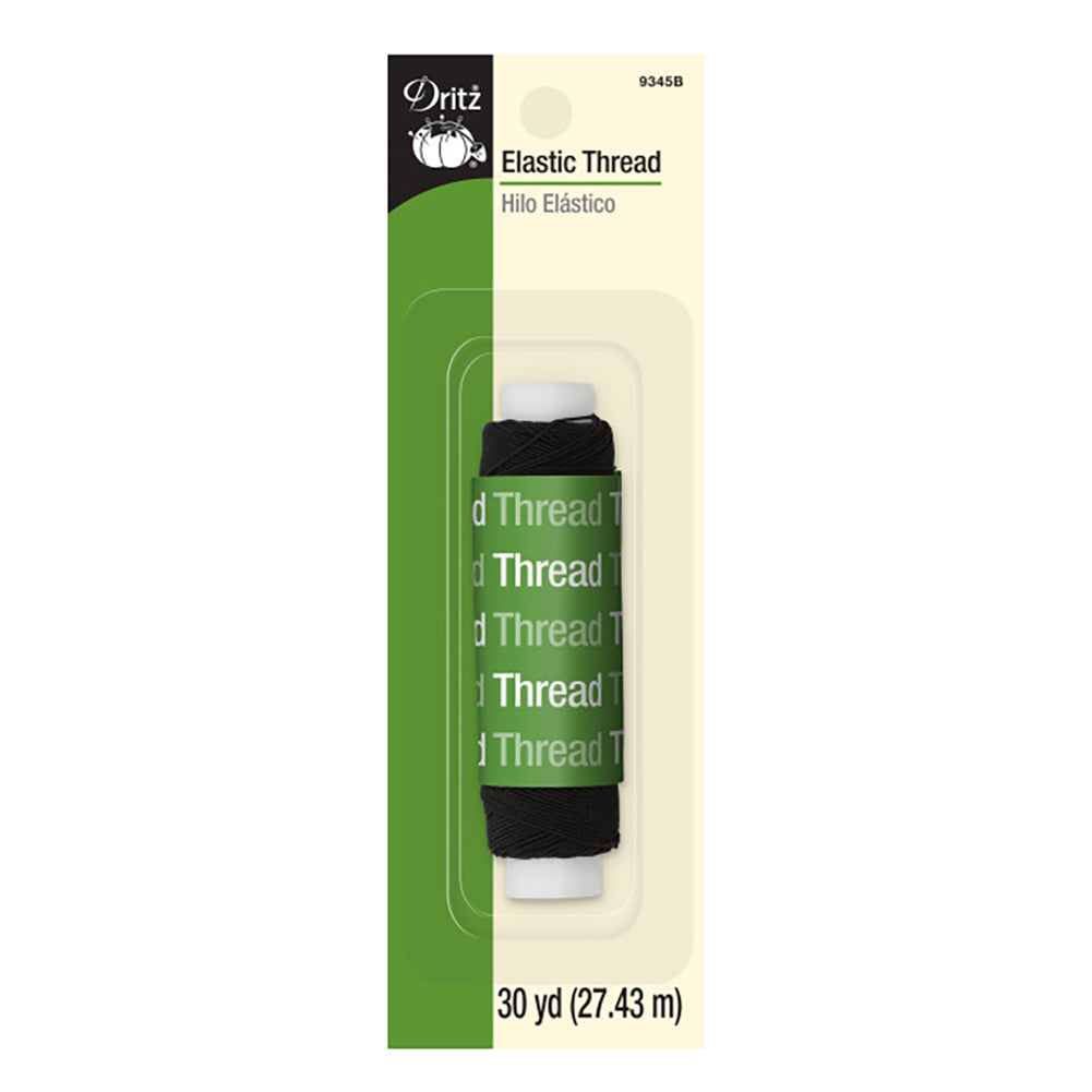 Dritz Elastic Thread - Black - 30yds - Packaged