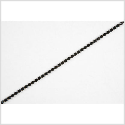 Jet Black Metal & Czech Rhinestone