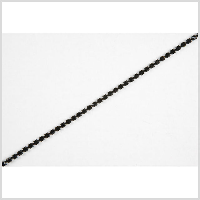 Jet Black Metal & Czech Rhinestone