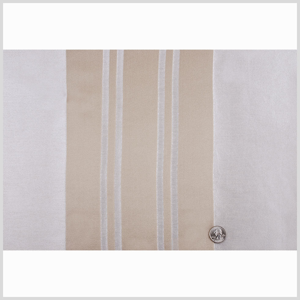 Cream Stripes Tone on Tone Full
