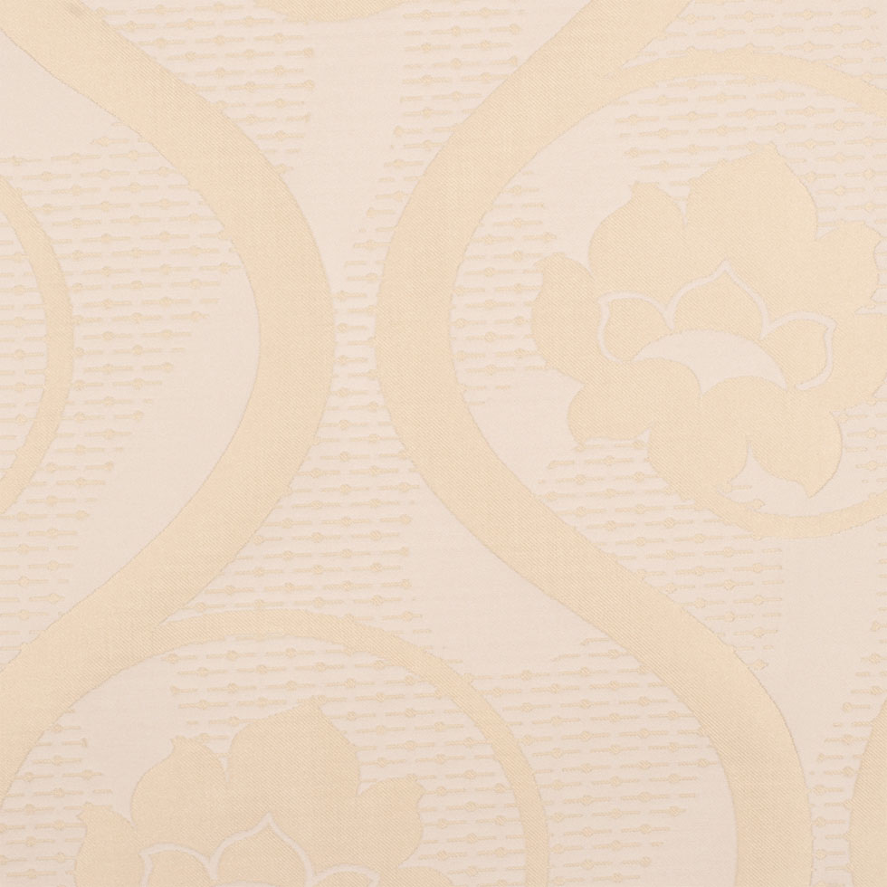 Cream Floral Poly