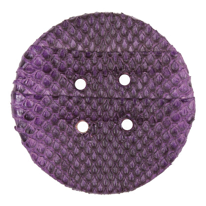 61mm Royal Lilac Snakeskin Covered Button