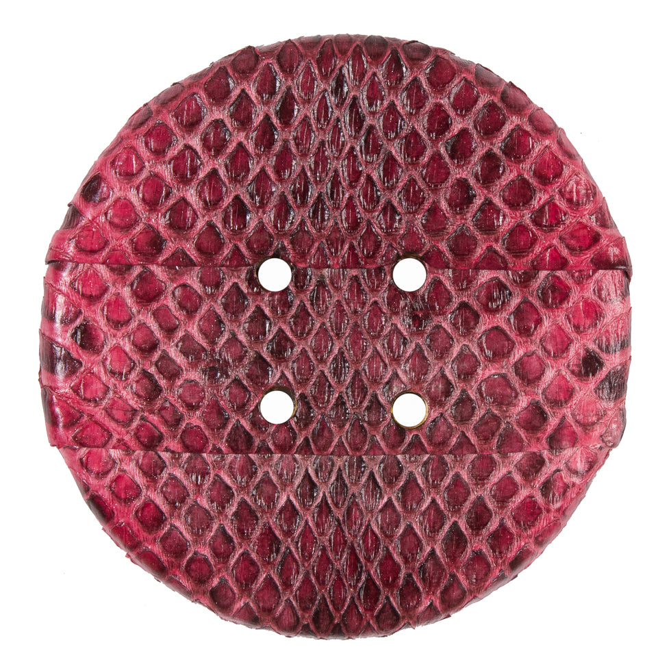 61mm Formula One Snakeskin Covered Button
