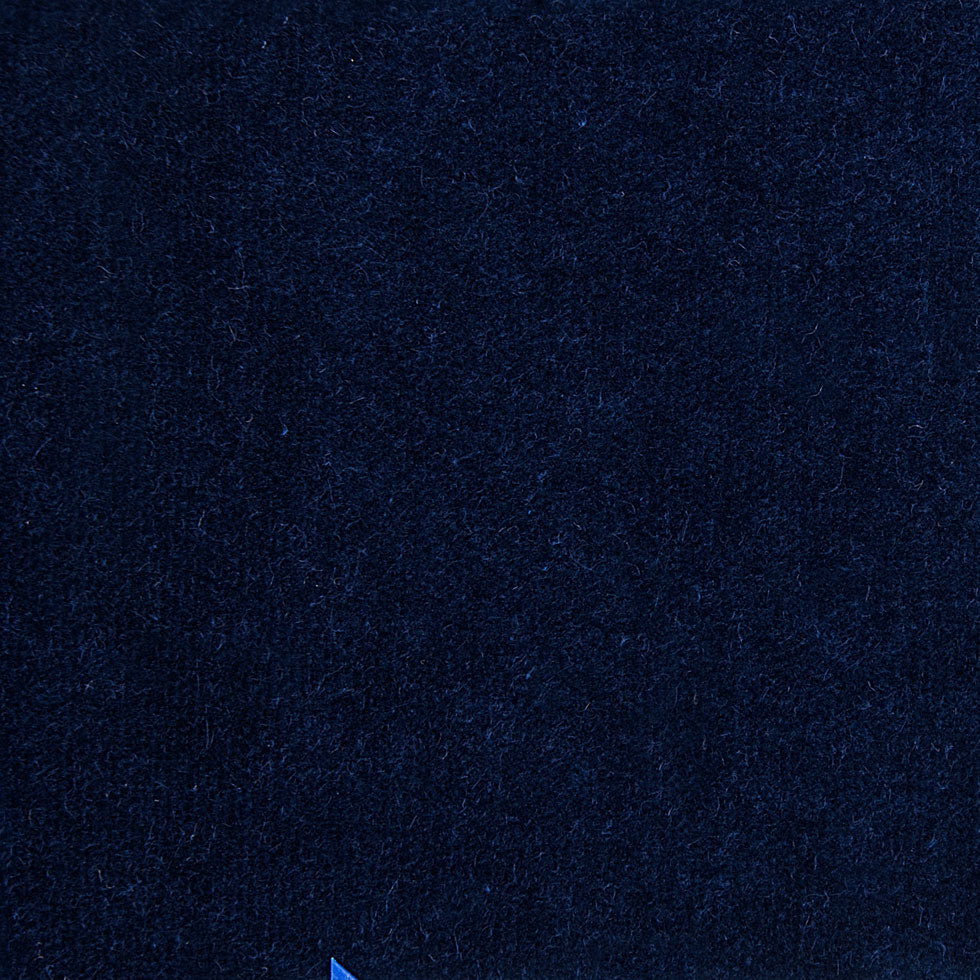 Navy Solid Cotton Velvet