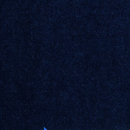 Navy Solid Cotton Velvet